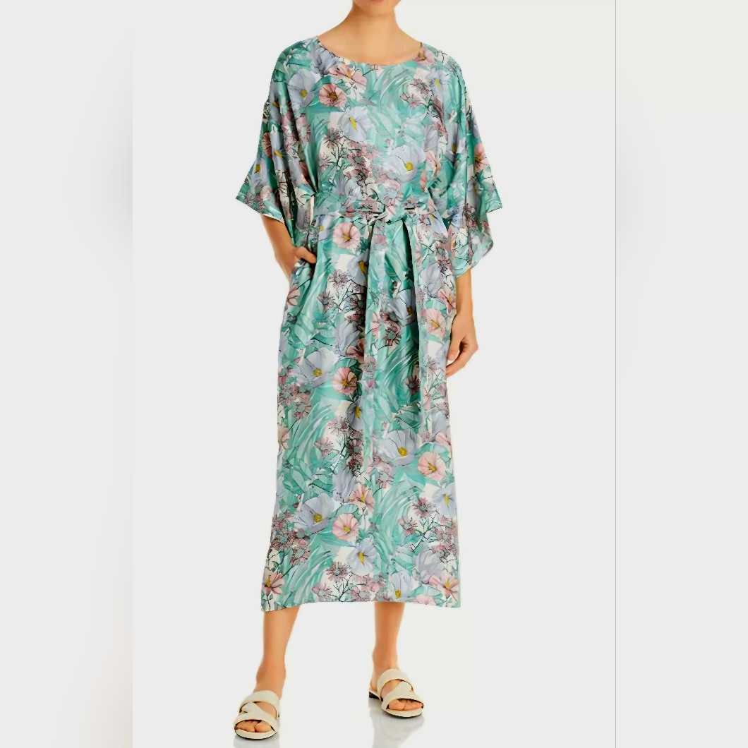 Tory Burch Botanical Print Midi Dress - Size S-M